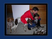 Tim Sims with Bristol, HOPE and Duchess.