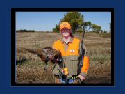 Laura Whitlock with her first Pheasant Rooster